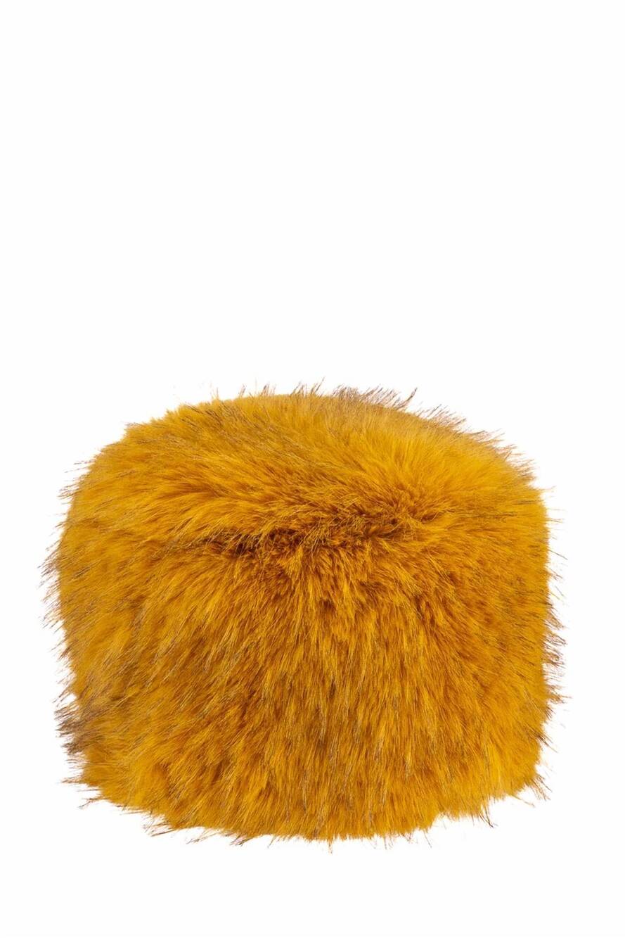 NEW ALEX MAX faux fur russian hat in yellow